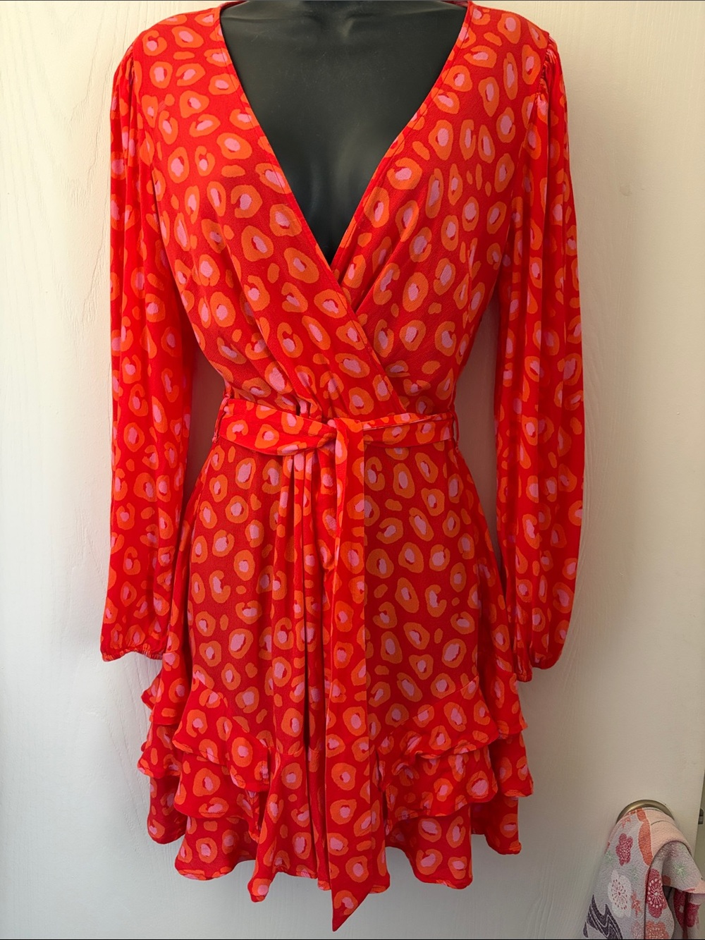 Farm Rio Organic Dot Wrap Dress